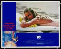 w023 '10' movie lobby card #2 '79 best sexy Bo Derek close up laying on beach!