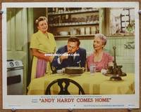 w054 ANDY HARDY COMES HOME movie lobby card #6 '58 Mickey Rooney, Fay Holden, Cecilia Parker