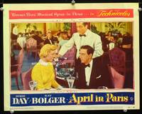 w060 APRIL IN PARIS movie lobby card #7 '53 Doris Day, Ray Bolger in tuxedo!
