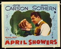 w061 APRIL SHOWERS movie lobby card '48 Jack Carson romances Ann Sothern close up!