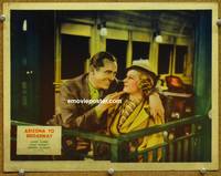 w067 ARIZONA TO BROADWAY movie lobby card '33 James Dunn and Joan Bennett romantic close up!