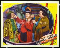 w004 BOHEMIAN GIRL movie lobby card '36 Stan Laurel & Oliver Hardy dressed as gypsies!