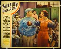 w017 MILLION DOLLAR LEGS movie lobby card '32 Jack Oakie & Lyda Roberti close up!