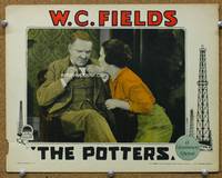 w015 POTTERS movie lobby card '27 great close up of W.C. Fields!