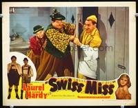 w007 SWISS MISS movie lobby card #8 R47 Stan Laurel & Oliver Hardy