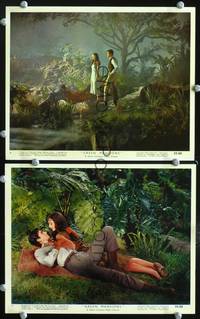 y555 GREEN MANSIONS 2 Eng/US color 8x10 movie stills '59 Hepburn