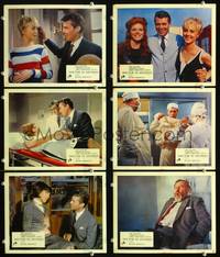 y021 DOCTOR IN DISTRESS 6 English Front of House movie lobby cards '64Bogarde,Eggar