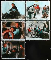 y023 CHATO'S LAND 5 English Front of House movie lobby cards '72 Charles Bronson