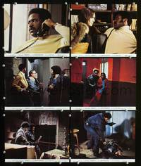 y022 SHAFT 6 English Front of House movie lobby cards '71 Richard Roundtree
