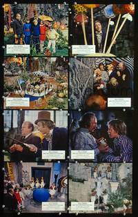 y016 WILLY WONKA & THE CHOCOLATE FACTORY 8 English Front of House movie lobby cards '71