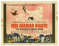 z014 1001 ARABIAN NIGHTS movie title card '59 Jim Backus as the voice of The Nearsighted Mr. Magoo!