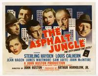 z022 ASPHALT JUNGLE title movie lobby card '50 Marilyn Monroe, John Huston classic film noir!