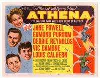 z023 ATHENA title movie lobby card '54 nature girl Jane Powell, Debbie Reynolds