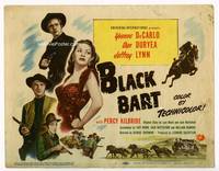 z037 BLACK BART title movie lobby card '47 sexy Yvonne DeCarlo, gunslinger Dan Duryea