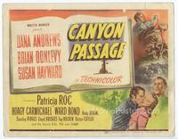 z059 CANYON PASSAGE title movie lobby card '45 Jacques Tourneur, Dana Andrews, Susan Hayward