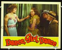 z399 DANCE GIRL DANCE movie lobby card '40 sexy Maureen O'Hara & Lucille Ball!