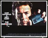 z415 ENFORCER movie lobby card #2 '76 great close image of Clint Eastwood showing his badge!