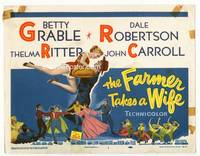 z100 FARMER TAKES A WIFE title movie lobby card '53 Betty Grable, Dale Robertson, Thelma Ritter