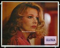 z438 GLORIA movie lobby card #1 '80 John Cassavetes, super close up of Gena Rowlands!