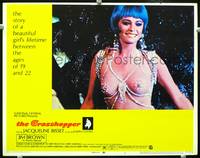 z444 GRASSHOPPER movie lobby card #1 '70 nearly nude Jacqueline Bisset close up!