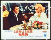z452 HARLOW movie lobby card #5 '65 Carroll Baker as Jean with Peter Lawford close up!