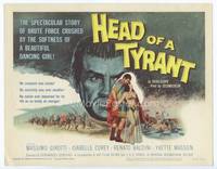 z131 HEAD OF A TYRANT title movie lobby card '60 Italian epic, no conquest was lustier!