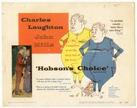 z137 HOBSON'S CHOICE title movie lobby card '54 David Lean, Charles Laughton, John Mills