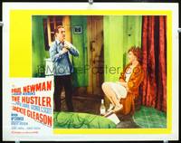z482 HUSTLER movie lobby card #3 '61 Paul Newman & Piper Laurie after a night together!