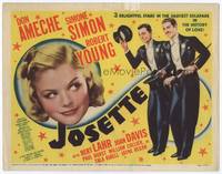 z157 JOSETTE title movie lobby card '38 Simone Simon, Don Ameche, Robert Young