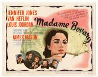 z187 MADAME BOVARY title movie lobby card '49 Jennifer Jones, Van Heflin, Louis Jourdan, James Mason