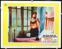 z523 MAN COULD GET KILLED lobby card #2 '66 super sexy Melina Mercouri stripping while on phone!