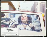 z557 MOMMIE DEAREST movie lobby card #8 '81 close up of Faye Dunaway as Joan Crawford driving car!