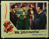 z568 MR. SKEFFINGTON movie lobby card '44 Bette Davis in cool hat, Claude Rains