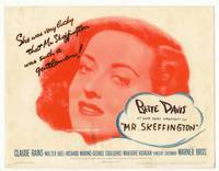 z211 MR. SKEFFINGTON title movie lobby card '44 best Bette Davis close up headshot!