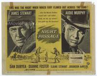 z217 NIGHT PASSAGE TC '57 no one could stop the showdown between Jimmy Stewart & Audie Murphy!