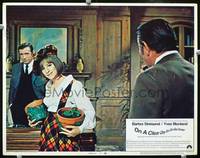 z599 ON A CLEAR DAY YOU CAN SEE FOREVER movie lobby card #2 '70 Barbra Streisand, Yves Montand