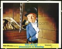 z603 ONE OF OUR DINOSAURS IS MISSING movie lobby card '75 Disney, close up of Helen Hayes!