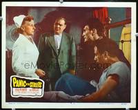z612 PANIC IN THE STREETS movie lobby card #5 '50 Elia Kazan, Zero Mostel, Jack Palance