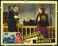 z615 PASSPORT TO DESTINY movie lobby card '44 Elsa Lanchester fights the Nazis!