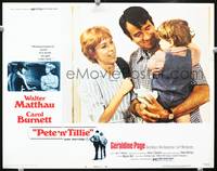 z620 PETE 'N' TILLIE movie lobby card #6 '73 Walter Matthau, Carol Burnett