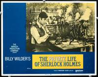 z633 PRIVATE LIFE OF SHERLOCK HOLMES movie lobby card #3 '71 Robert Stephens in lab, Billy Wilder