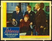 z643 REBECCA movie lobby card R46 Alfred Hitchcock, Laurence Olivier, Joan Fontaine