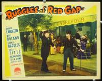 z664 RUGGLES OF RED GAP movie lobby card '35 Charles Laughton, Charlie Ruggles