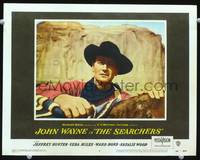 z676 SEARCHERS movie lobby card #4 '56 John Ford, best John Wayne close up ever!