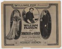 z261 SHACKLES OF GOLD title movie lobby card '22 William Farnum with Bride Marie Shotwell!
