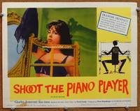 z688 SHOOT THE PIANO PLAYER lobby card #7 '60 Francois Truffaut, sexy half-dressed Marie Dubois!