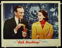 z690 SILK STOCKINGS movie lobby card #4 '57 great close up of Fred Astaire & Cyd Charisse!