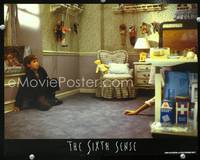 z694 SIXTH SENSE movie lobby card '99 Haley Joel Osment sees a dead person!