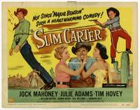 z273 SLIM CARTER title movie lobby card '57 Jock Mahoney, Julie Adams, Tim Hovey