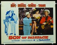 z703 SON OF PALEFACE lobby card #3 '52 Roy Rogers plays guitar for Bob Hope & sexy Jane Russell!